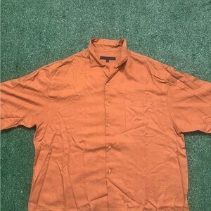 Men's Vintage Joey Richi Orange Button-Up Shirt